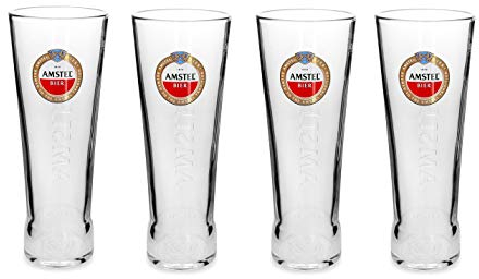 4 Amstel Pint Glasses