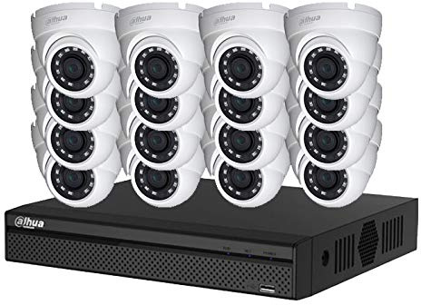 Kit registratore 1 TB 16 telecamere a cupola 2 MP Videosorveglianza DAHUA