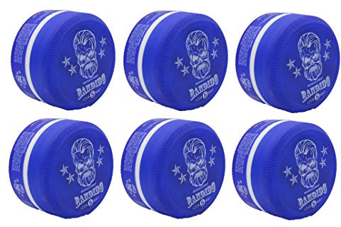 Bandido Aqua Hair Wax Nr.1-8 Matt Fiber Haarwachs Haar Styling Wachs Herren Haargel 150ml Gel Wax Haarwax Matte Look natürliches aussehen Starker Halt für jedes Styling Friseur bedarf (6x, Nr.5)