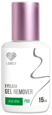 LOVELY Gel Remover für Wimpernverlängerung 15ml | schnelle entfernung von Lash Extensions | Wimpern Entferner für einzelne künstliche Wimpern | auch für Allergiker geeignet | Duft: Aloe Vera