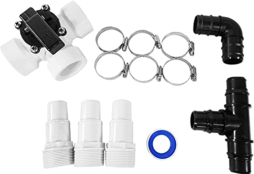 well2wellness® Abzweig-Set für Poolheizung Bypass Set 13-teilig