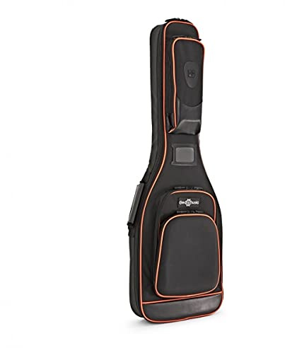 gear4music Custodia Pro per Chitarra Elettrica, Imbottitura 25mm | Imbottitura 25mm per una durabilità robusta, cinghie regolabili, tre tasche frontali, schienale ergonomico