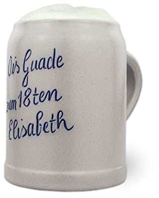 Bavariashop Bierglas mit Gravur • Gravierter Bierkrug mit Namen 0,5l • personalisierter Bierkrug mit Wunschgravur