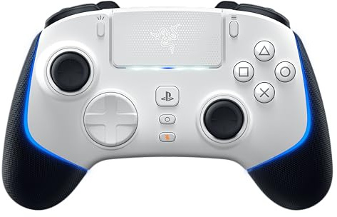 Razer Wolverine V2 Pro - Mando inalámbrico para PS5 y PC (HyperSpeed Wireless, botones de acción mecatáctiles, D-Pad de microinterruptor de 8 direcciones, HyperTrigger) Blanco