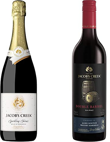 Jacobs Creek Sparkling Shiraz Non Vintage, 75 cl & Jacob's Creek Double Barrel Matured Shiraz Red Wine, 75 cl
