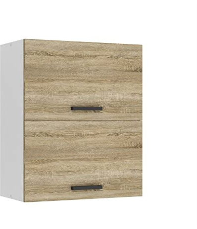 Belini Hängeschrank Küche SGP2 60 cm, mit 2 Türen, Sonoma-Eiche | Küchenschränke, Oberschrank, Küchenhängeschränke, Wandschrank Hängend