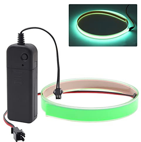 YnGia 1 m / 3 FT EL PANNEUX ELEKTROLIMINESCENT LIGHT LED LIGHT EL Beleuchtung EL Beleuchtung mit Akku für zu Hause DIY-Beleuchtungsprojekte (grün)