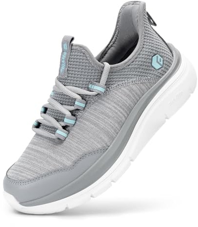 FitVille Zapatillas Anchos Caminar Mujer Zapatos Casual Sneakers Gimnasio Comodos Calzado Deportivas Ligeras