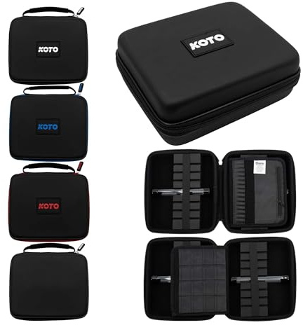 KOTO - Dartwallet Eva Large Plain, Darttasche mit Reissverschluß, Dart Hülle, Dartkoffer, Darts Box