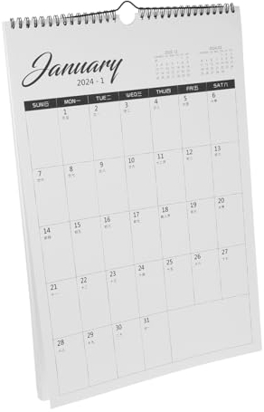 PRETYZOOM Monatlicher Wandkalender Aufhängbarer Planungs-kalender Für Büro Und Zuhause Zur Terminplanung Mit Klarer Druckqualität Und Genügend Platz Für Notizen