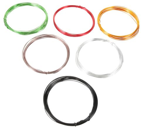 MILISTEN 6St Bonsai-Draht Zierspule aus Aluminium Klettergerüst Draht Anlage Pflanzen Kletterdrähte Gartenbedarf Fahrrad Aluminiumdraht binden Stahldraht Bonsai Baum