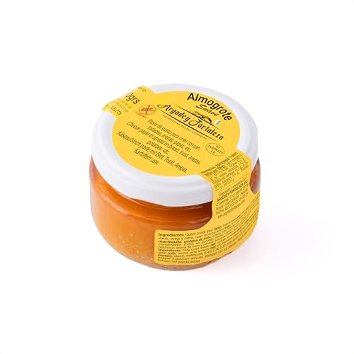 Argodey Fortaleza Almogrote Kanarische Soße 110g – Perfekte und Vielseitige Sauce zum Bestreichen von Brot, Toast, Arepas, Kartoffeln.