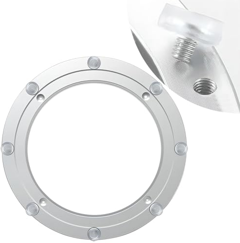 ESOYAWE Lazy Susan Drehplatte Kugellager 12 cm - 100 cm Runde Platte Plattenspieler Aluminiumlegierung Drehkranz, Rostschutz Dauerhaft Tischlager, Für Restaurant Kuchen Dekorationen TV-Rack