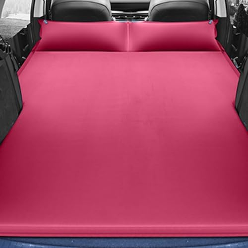 Auto Luftmatratze für BMW 5 Series 520i 525i 528i 530i 540i 550i, Autobett Reisen Camping Aufblasbare Matratze Rückbank Tragbare Kissen Luftpumpe Tragbar Schlafen,Red