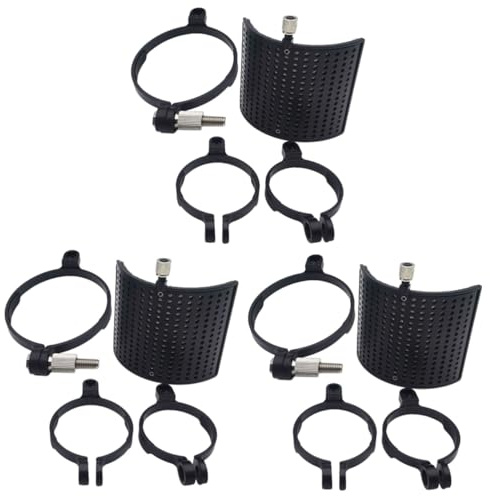 Vaguelly 3sätze U-förmiger Mikrofon Windschutz Mit Clip Effektiver Popschutz Für Mikrofone Geräuschreduzierung Und Spritzschutz Geeignet Für Desktop-studios Und Live-events