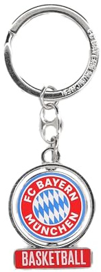 FC Bayern München Basketball Schlüsselanhänger Logo Rot/Weiß I Fußball