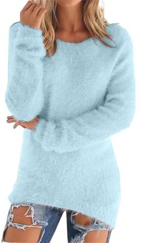 Halloween Deals Gifts Sale Fleece Sweatshirts for Women Clearance Warm Solid Color Long Sleeve Winter Jumpers Casual Stretch Crewneck Tunic Tops Ladies Wearhouses Clearance