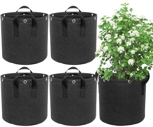 Sacs de culture de jardin – Sacs de culture de tomates respirants avec poignées | Sacs de plantation pour légumes, fruits et pommes de terre, sac de culture de carotte taro sacs étanches pour déchets