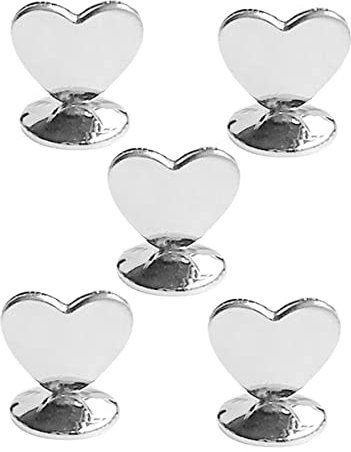 OKUMEYR 5stücke Memohalter Aus Papier Clip-design Flacher Boden Fest Für Karten Fotos Nachrichten Memos Notizen Tisch-memoclip Memoständer