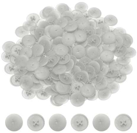 Sourcing Map 228Pcs 17mm Plastic Self-lock Nut Screw Cap Covers, Light Gray, Ideal for Home Decoration, Shop Decoration, Cabinets, Wardrobes, Other Furniture