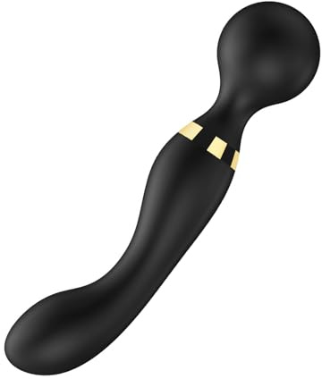 Jinqian Silikon Doppelkopfvibrator Klassische Vibrator Sex Spielzeug für die Frau,Vibration für Frauen mit 8 Vibrationsmodi G-Punkt Klitoris Analvibratoren Massager Sex Toyset für Woman