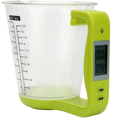 Booso Báscula de Cocina, Báscula Digital para Medir la Temperatura, Báscula Electrónica para Tetera, Báscula para Vaso Medidor con Pantalla LCD