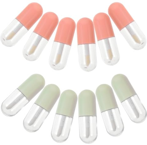 ABOOFAN 20 Stück Leere Lippenpflegestift Tuben Transparent Auslaufsicher Wiederbefüllbar für Selbstgemachten Lipgloss und Lippenbalsam für Frauen und Mädchen Handliche Kosmetikbehälter