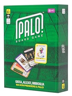 MD Games - Palo! Board Game, Gioco Da Tavolo, ZW Jackson, Calcio, Party Game, Divertente Per Amici e Famiglia, Carte, 2-6 Giocatori, 8+, Italiano