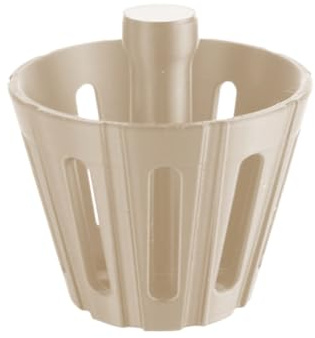 Lawnoval Cono de prensa de papel para filtro de café con diseño acanalado y centro hueco, compatible con filtros de café B75, accesorio PLA de 7,7 x 6 cm, color como se muestra