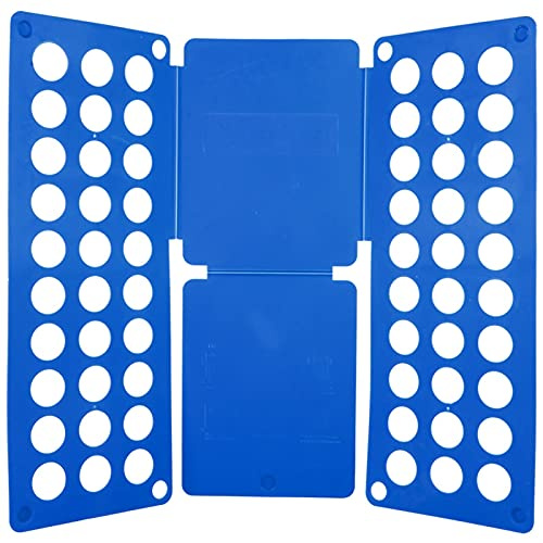 HGDNNDEOP T-förmiger Wäschefalter, Kleiderfaltbrett, Mehrfarbig, for Erwachsene und Kinder(Blu,Adult Models)