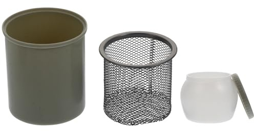 SUPVOX Secchio per Lavaggio Pennelli Filtro in Plastica Resistente Barile Compatto per Pulizia Pennarelli e Penne Pittura a Olio per Artisti e Lezioni di Pittura