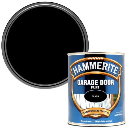 Hammerite Garage Door Paint, Black, 750 ml