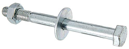 Alberts 338268 Sechskantschraube | D-Fix, für H-Pfostenträger, U-Pfostenträger etc. | galvanisch blau verzinkt | M10 x 110 mm | 2er Set