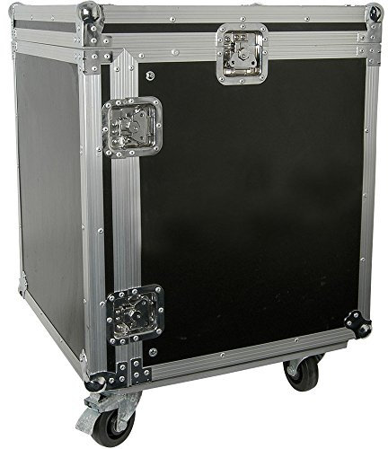19” 12U Equipment Rack With Wheels-Patch Panel Mount Case-PA DJ Mixer Amp Audio