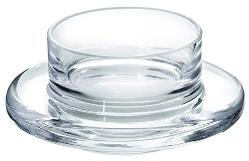 Utopia F91001 Covered Butter Dishes, Glass Base, 3.5, 9 cm, 1 oz., 3 cL (Pack of 6)