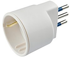 Poly Pool PP0433.6 Set 6 Adattatori Spina Piccola 10 A e Presa Tedesca 6 Pezzi