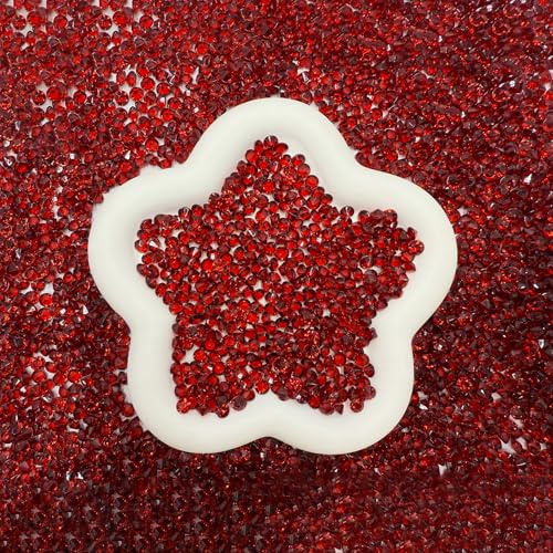 Angzhia 5000 pcs/Pack Wedding Table Scatter Confetti Crystals Acrylic Diamonds 6 mm Rhinestones for Wedding, Bridal Shower, Vase Beads Decorations (6mm, Burgundy)