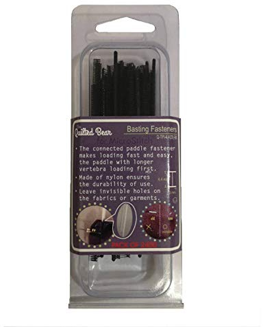 The Quilted Bear Tack Nachfüllpackungen – Premium Basting Fastener Tack Refill für die Basting Gun/Kimble Pistole – 2400 Stück – Ihre Wahl aus Zwei (schwarz)