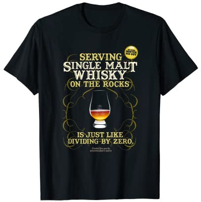 Whisky Spruch Single Malt Dividing By Zero Malt Whisky T-Shirt
