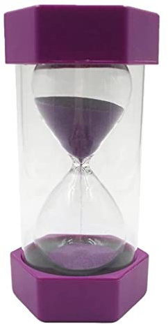 LOVIVER Sanduhr Eieruhr, 16 x 8,2 cm, 40 Minuten-Lila