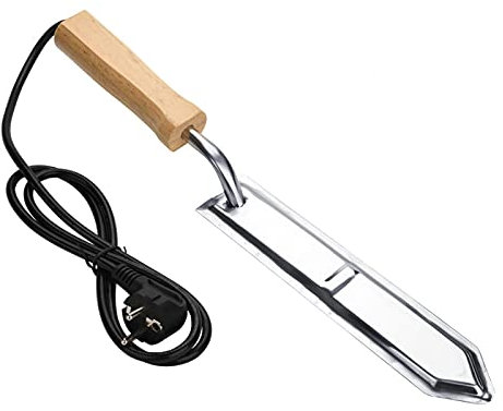 Kuuleyn Elektrisches Honig-Entdeckelungsmesser, Honigschneider Schaber Bienenhonigschleuder Imkerwerkzeuge(EU)