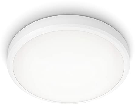 Philips LED Doris Bathroom Ceiling Light 4000K 17W IP44 [Cool White - White] For Indoor Lighting, Bathroom and Kitchen