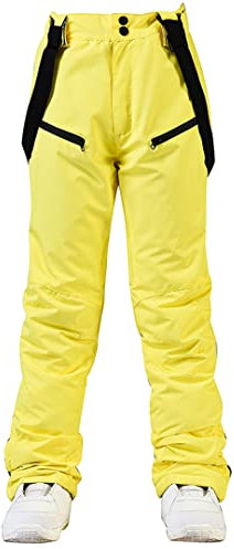 Große Skihose für Herren, 30 Temperaturen, warme Schneehose, Winter, Damen, Ski, Snowboardhose, Gelb, S
