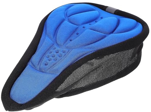 CLISPEED Coprisedile Bicicletta Silicone con Spugna Spessa Blu Comfort Ergonomico E Traspirante
