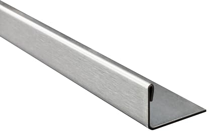 50x L-Profil Edelstahlschiene Fliesenprofil Fliesenschiene Edelstahl V2A L250cm 12mm gebürstet