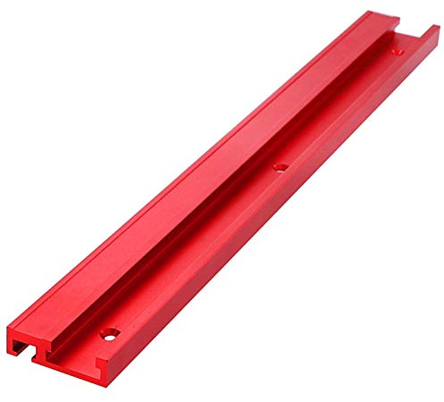 belupai T-Schiene, 45 Typen, Aluminiumlegierung, T-Schiene, Gehrungsschiene mit klebrigem Lineal für Holzbearbeitung (400 mm)