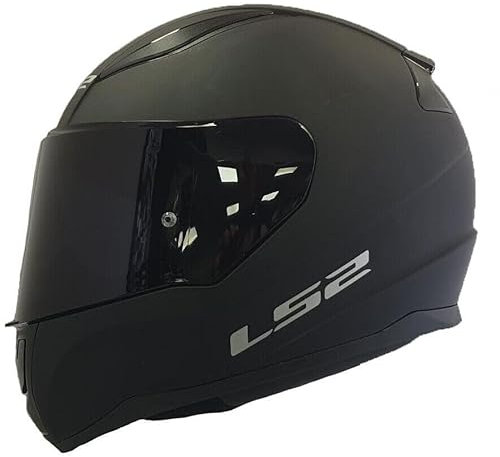 LS2 FF353 Rapid II Ece22.06 Motorcycle Helmet Matt Black with Dark Visor (M)