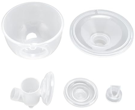 Milchpumpen-Flanscheinsatz-Silikonmembran-Kit, Effizienzsteigerung, Einfache Reinigung, Sichere Verwendung, mit Entenschnabelventil und Gehäuse für Milchpumpe (24mm)