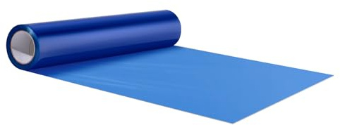VEVOR Película Protector de Alfombra 6,1x61 m Protector de Piso y Superficie con Respaldo Adhesivo Rollo Protector de Tapete de Coche de Polietileno Autoadhesivo para Construcción y Renovación, Azul