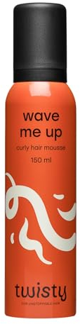 Twisty Wave Me Up - Schiuma per Capelli Ricci 150 ml - Resistente Alla Schiuma, Per Capelli Ricci, Naturali, e Onde Fissanti, Nutrienti, Idratanti, Protettivi, Betaina